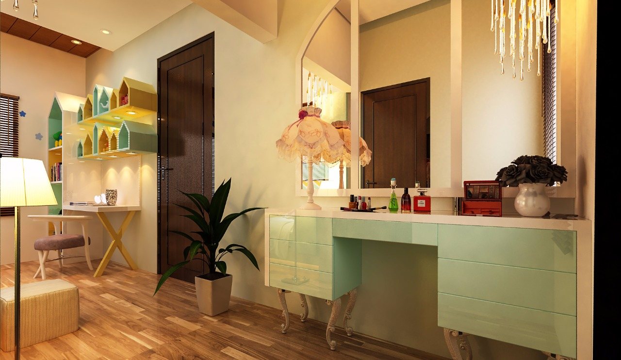 House of Hiranandani vanity and display unit